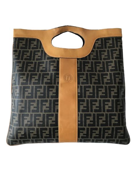 fendi zucca foldo over clutch|Fendi zucca.